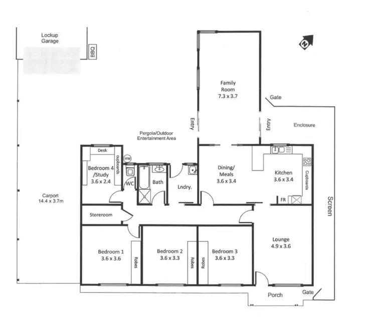 Floorplan of Homely house listing, 24 First Street, Loxton SA 5333