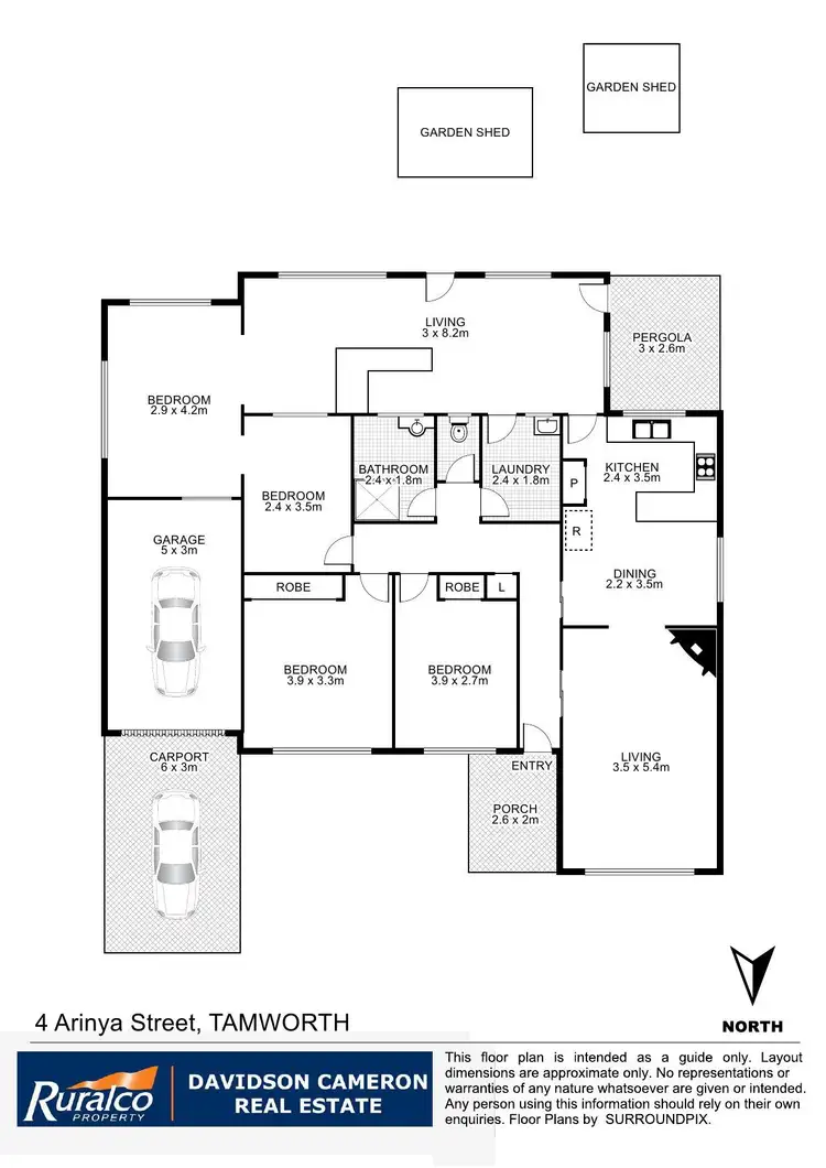 Floorplan of Homely house listing, 4 Arinya Street, Tamworth NSW 2340