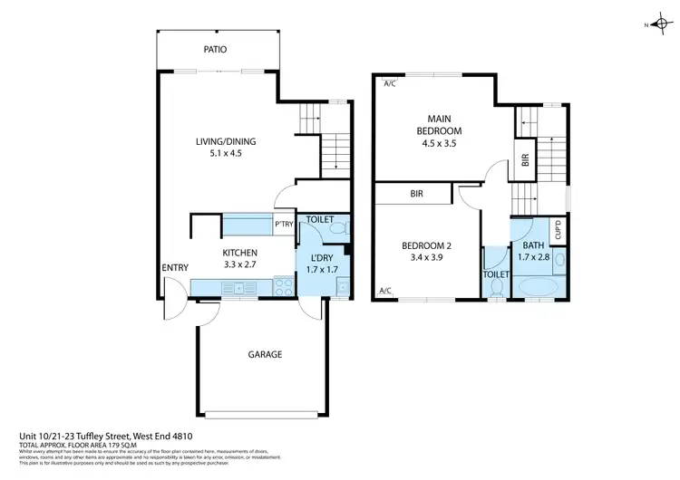 Floorplan of Homely unit listing, 10/21-23 Tuffley Street, West End QLD 4810