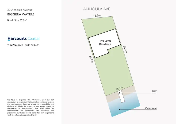Floorplan of Homely house listing, 20 Annoula Avenue, Biggera Waters QLD 4216