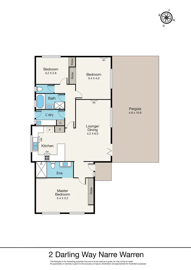 Floorplan of Homely house listing, 2 Darling Way, Narre Warren VIC 3805