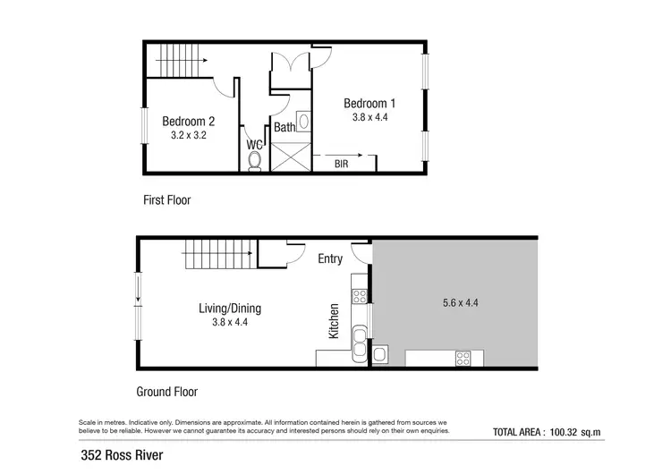 Floorplan of Homely unit listing, 5/352 Ross River Road, Cranbrook QLD 4814