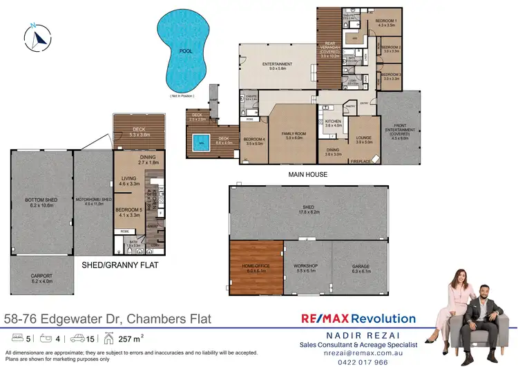 Floorplan of Homely house listing, 58-76 Edgewater Drive, Chambers Flat QLD 4133
