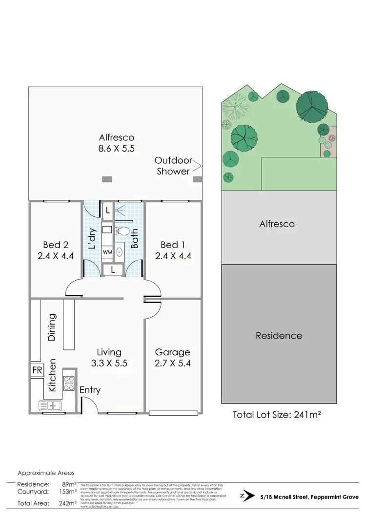 Floorplan of Homely apartment listing, 5/1B Mcneil Street, Peppermint Grove WA 6011