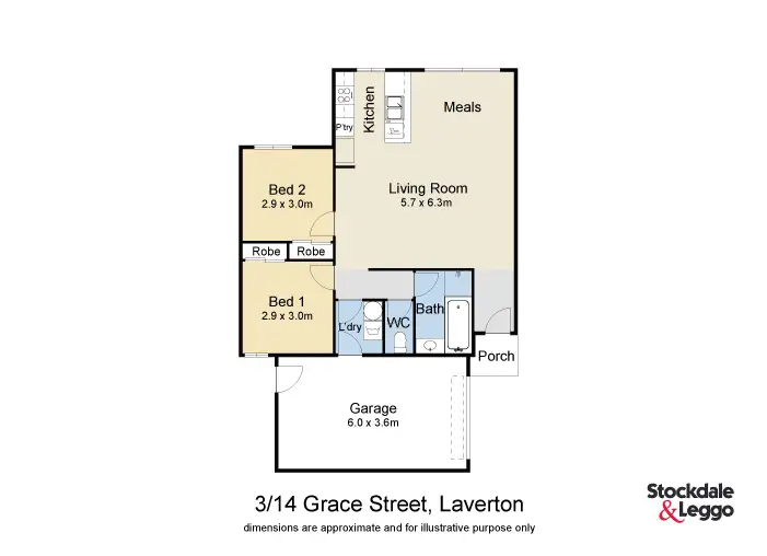 Floorplan of Homely house listing, 3/14 Grace Street, Laverton VIC 3028