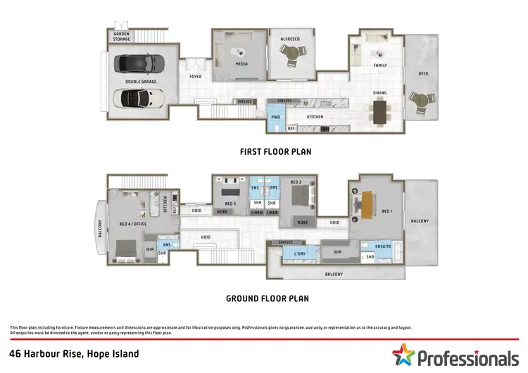 Floorplan of Homely house listing, 46 Harbour Rise, Hope Island QLD 4212