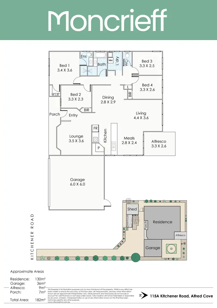 Floorplan of Homely house listing, 115A Kitchener Road, Alfred Cove WA 6154