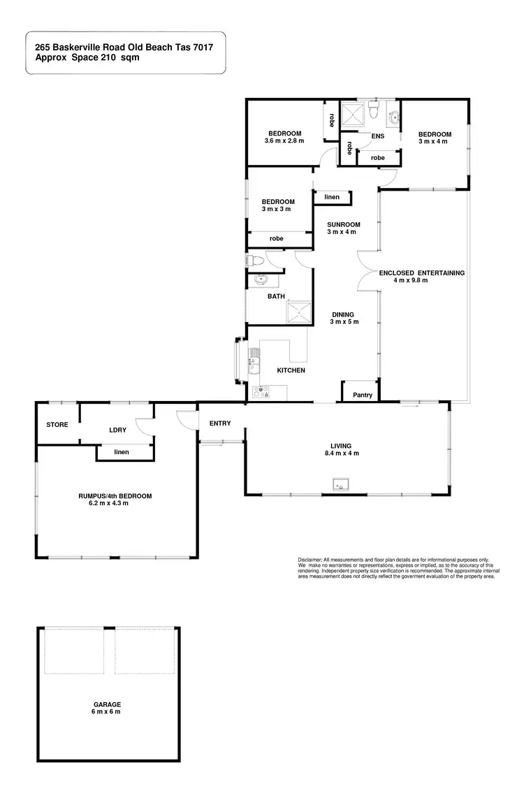 Floorplan of Homely house listing, 265 Baskerville Road, Old Beach TAS 7017