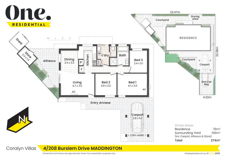 Floorplan of Homely villa listing, 4/208 Burslem Drive, Maddington WA 6109