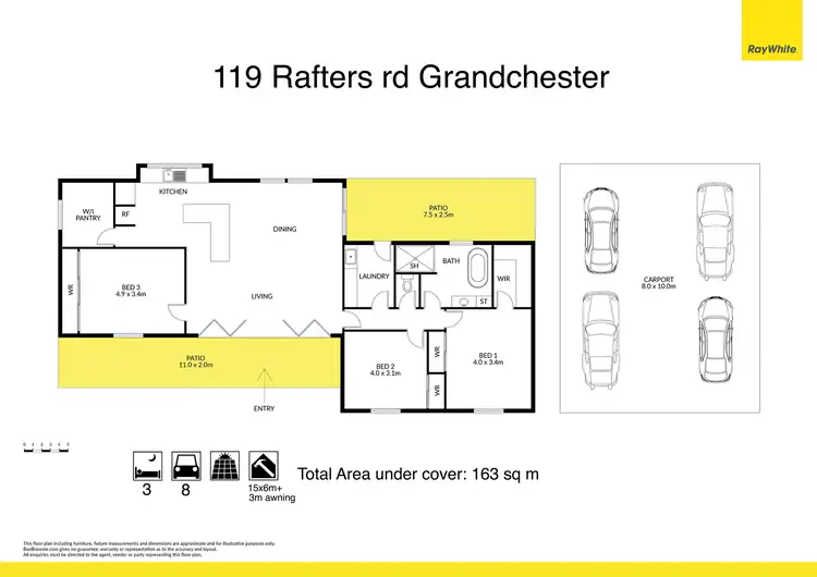 Floorplan of Homely house listing, 119 Rafters Road, Grandchester QLD 4340