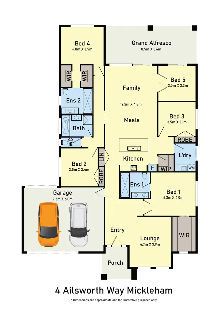 Floorplan of Homely house listing, 4 Ailsworth Way, Mickleham VIC 3064