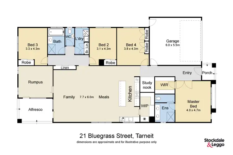 Floorplan of Homely house listing, 21 Bluegrass Street, Tarneit VIC 3029