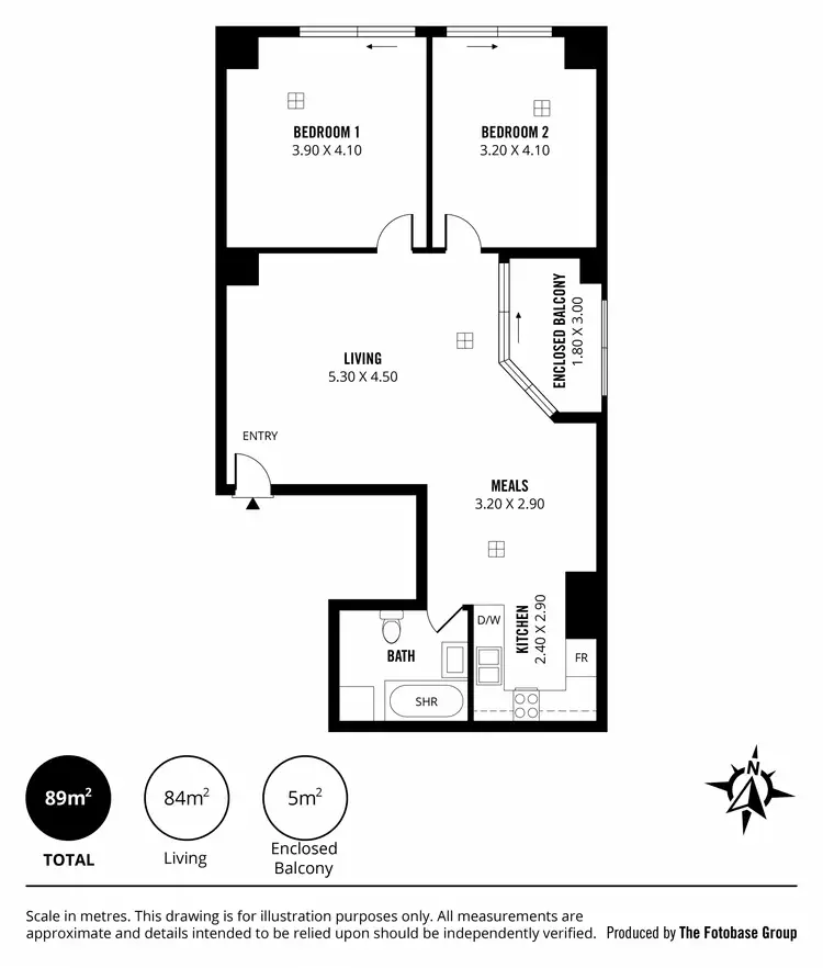 Floorplan of Homely apartment listing, 109/39 Grenfell Street, Adelaide SA 5000