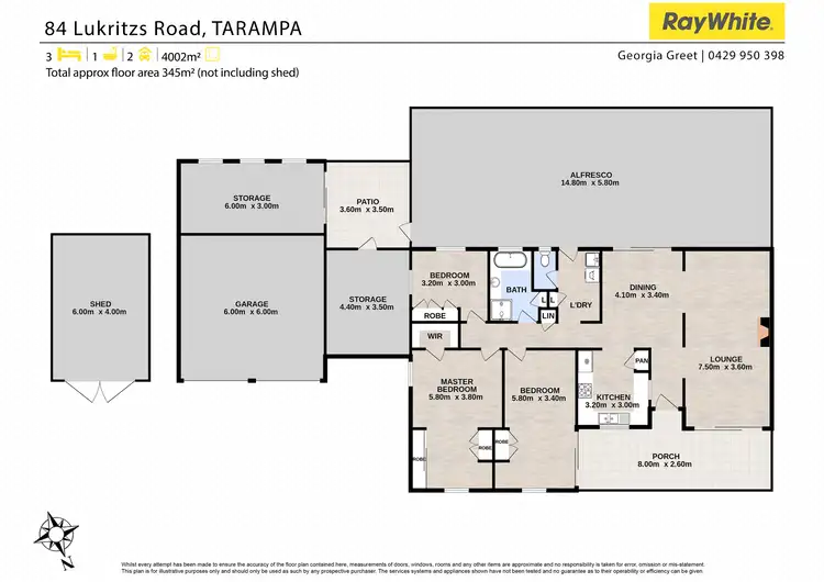 Floorplan of Homely house listing, 84 Lukritzs Road, Tarampa QLD 4311