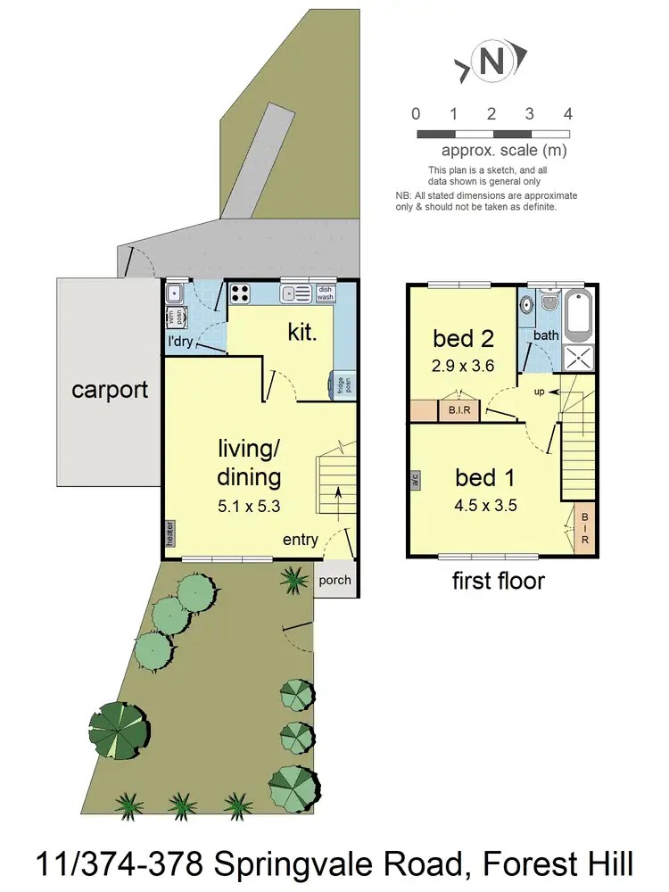 Floorplan of Homely unit listing, 11/374-378 Springvale Road, Forest Hill VIC 3131