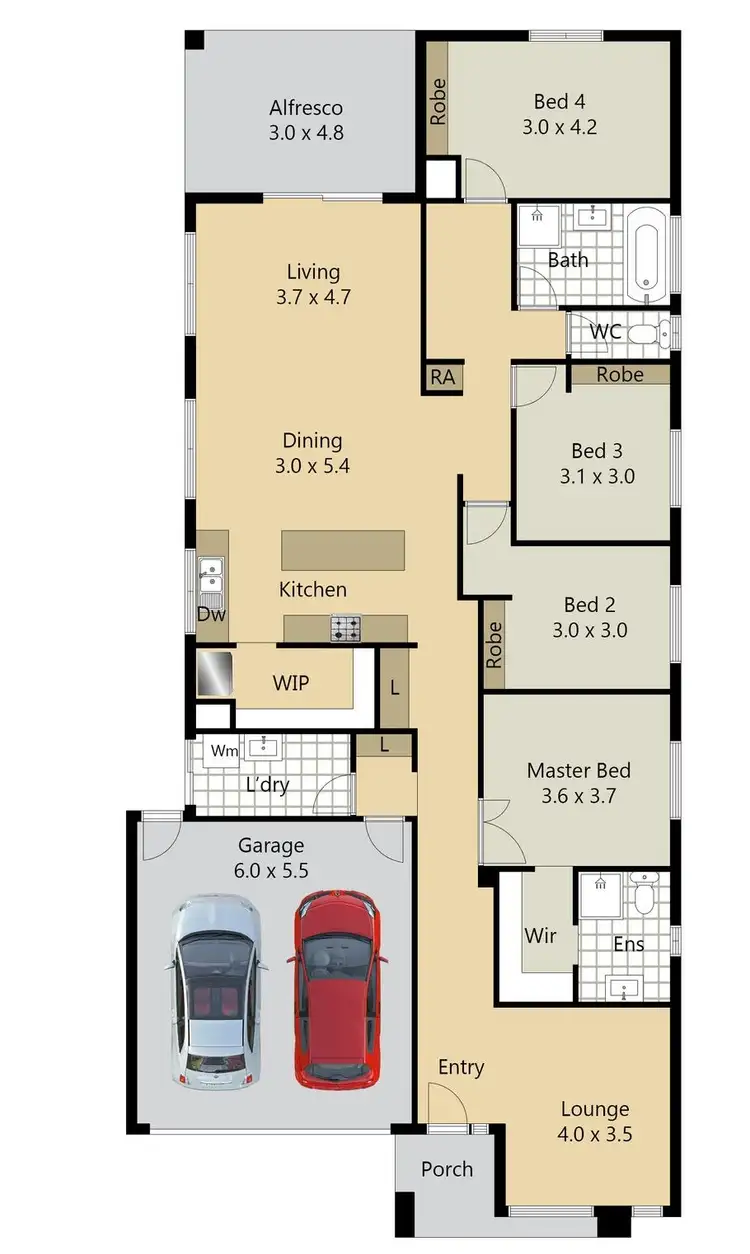 Floorplan of Homely house listing, 13 Santarosa Avenue, Tarneit VIC 3029