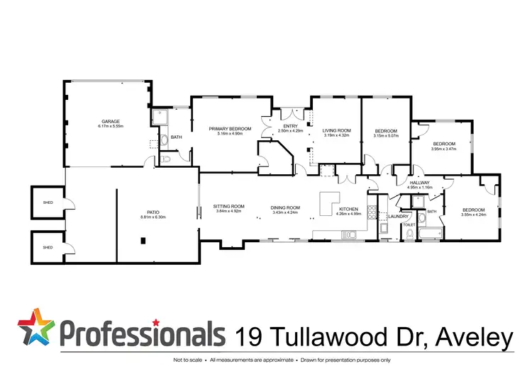 Floorplan of Homely house listing, 19 Tullawood Drive, Aveley WA 6069