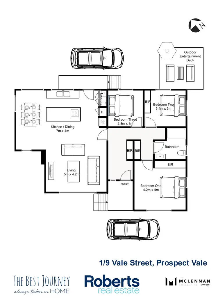 Floorplan of Homely house listing, 1/9 Vale Street, Prospect Vale TAS 7250