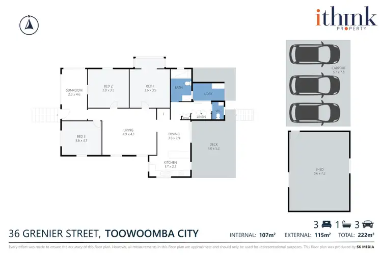Floorplan of Homely house listing, 36 Grenier Street, Toowoomba QLD 4350