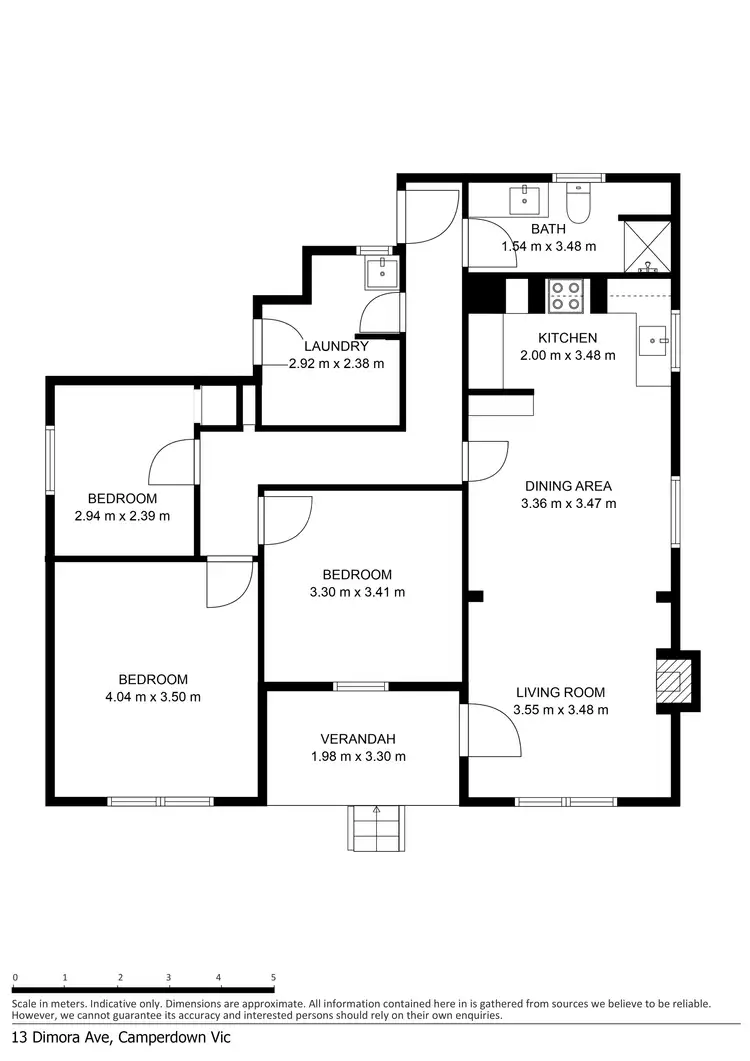 Floorplan of Homely house listing, 13 Dimora Avenue, Camperdown VIC 3260