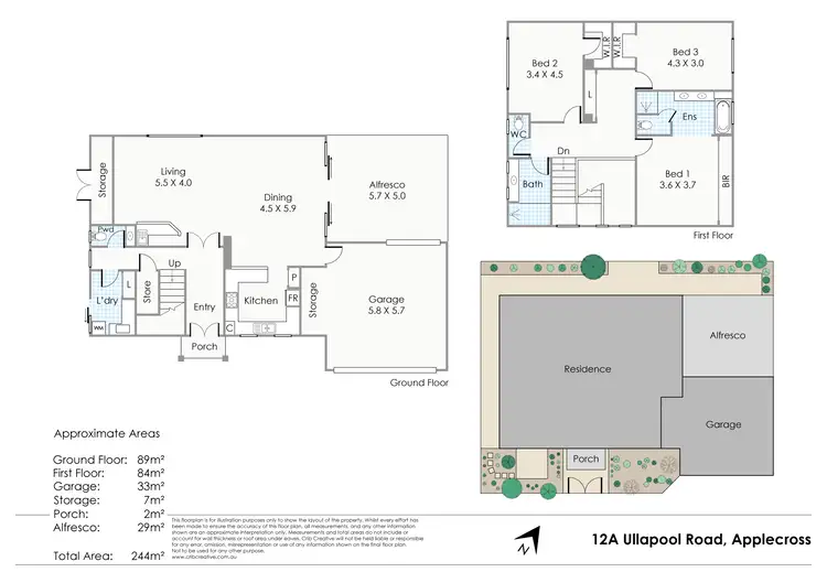 Floorplan of Homely house listing, 12A Ullapool Road, Applecross WA 6153