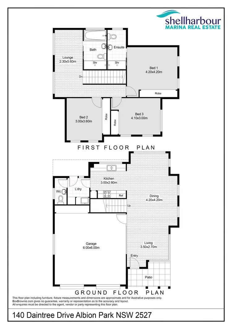 Floorplan of Homely house listing, 140 Daintree Drive, Albion Park NSW 2527