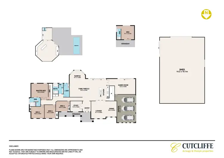 Floorplan of Homely rural property listing, 196 Royerdale Place, East Kurrajong NSW 2758