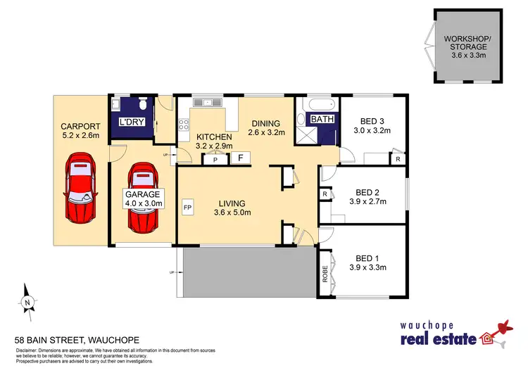 Floorplan of Homely house listing, 58 Bain Street, Wauchope NSW 2446