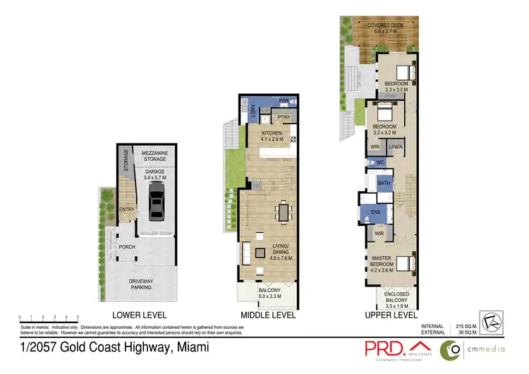 Floorplan of Homely semi-detached listing, 1/2057 Gold Coast Highway, Miami QLD 4220