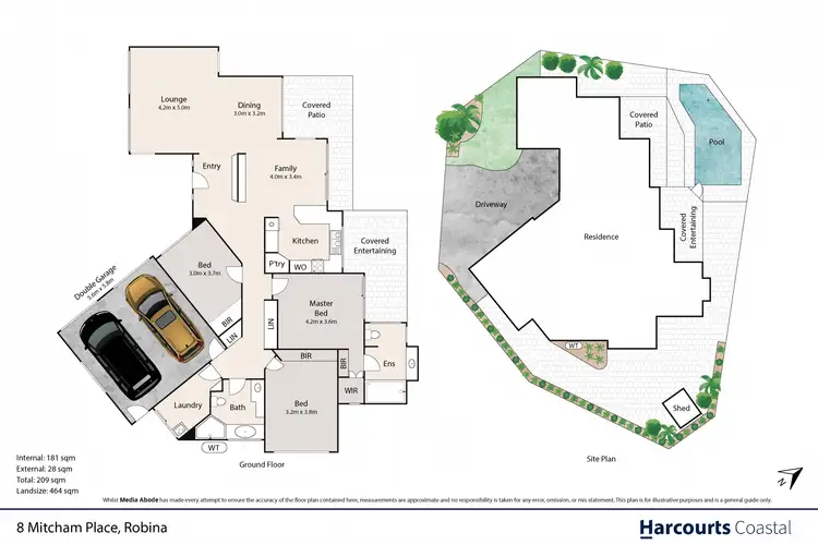 Floorplan of Homely house listing, 8 Mitcham Place, Robina QLD 4226