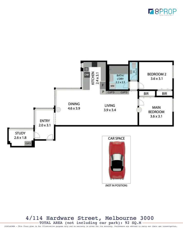 Floorplan of Homely apartment listing, 4/114 Hardware St, Melbourne VIC 3000