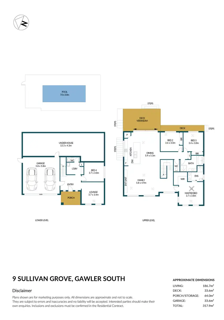 Floorplan of Homely house listing, 9 Sullivan Grove, Gawler South SA 5118