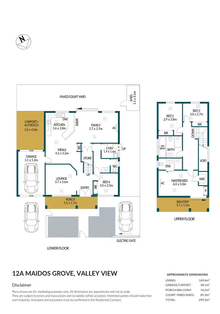 Floorplan of Homely house listing, 12a Maidos Grove, Valley View SA 5093