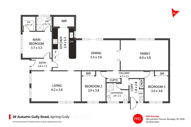 Floorplan of Homely house listing, 29 Autumn Gully Road, Spring Gully VIC 3550