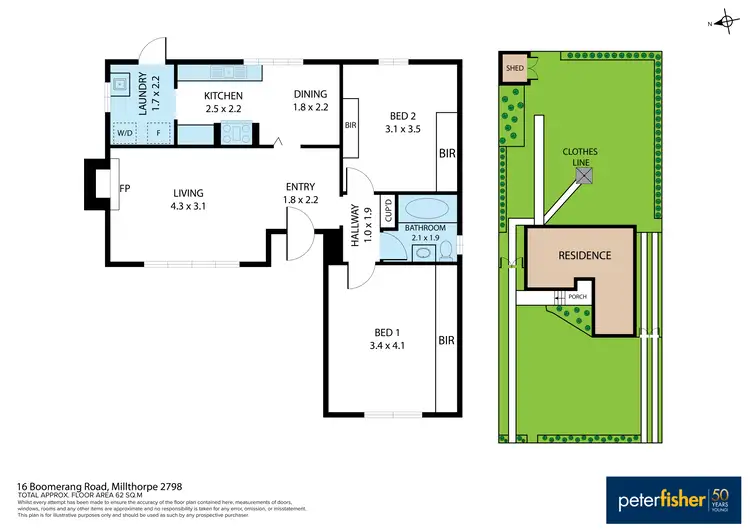 Floorplan of Homely house listing, 16 Boomerang Road, Millthorpe NSW 2798