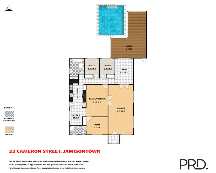 Floorplan of Homely house listing, 22 Cameron Street, Jamisontown NSW 2750
