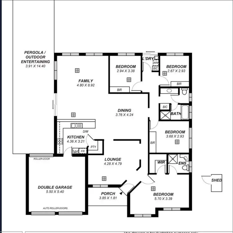Floorplan of Homely house listing, 1 Desyllas Drive, Direk SA 5110