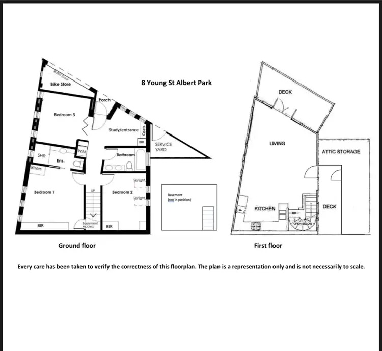 Floorplan of Homely townhouse listing, 8 Young St, Albert Park VIC 3206