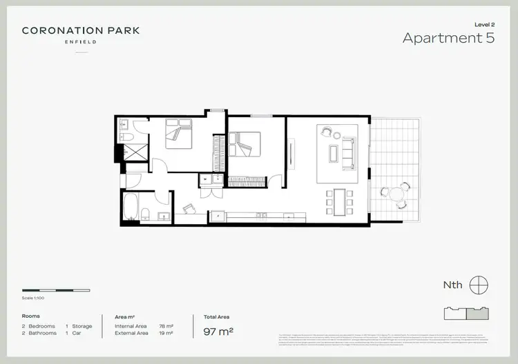 Floorplan of Homely apartment listing, 5/12 CORONATION PARADE, Enfield NSW 2136
