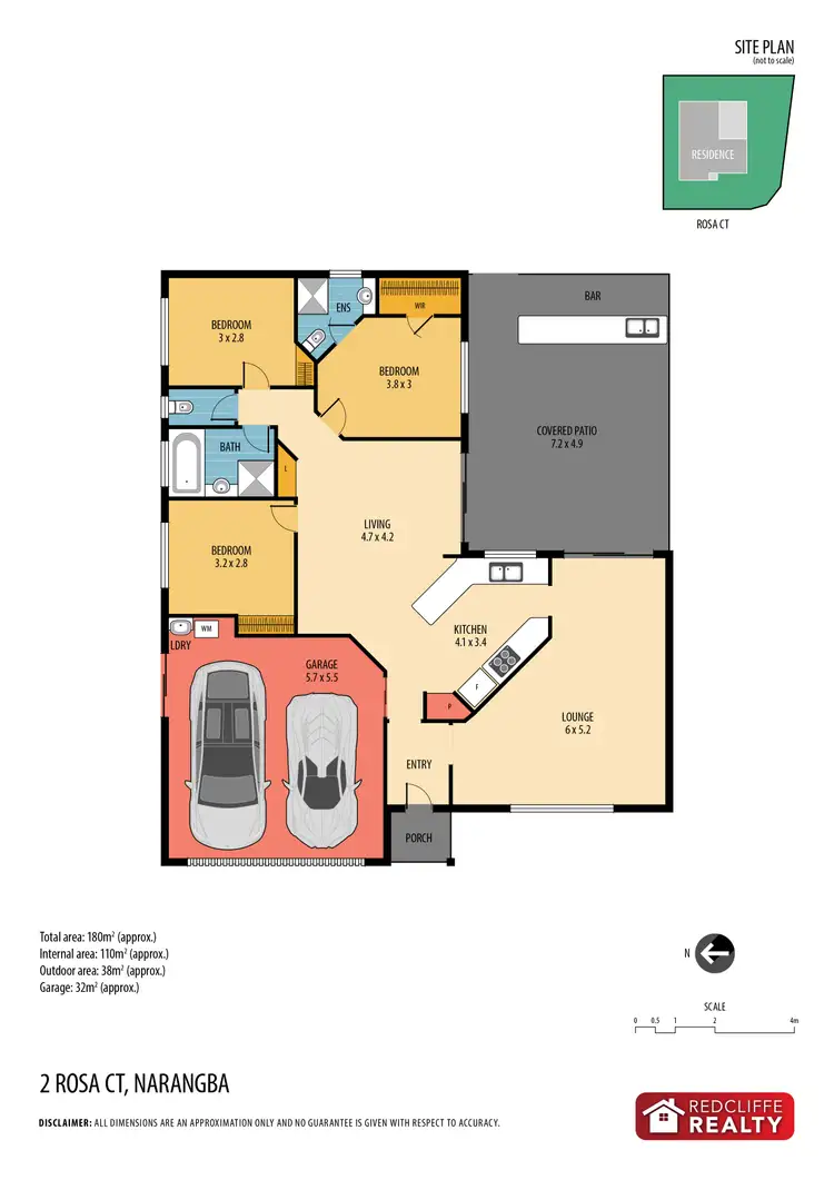 Floorplan of Homely house listing, 2 Rosa Court, Narangba QLD 4504