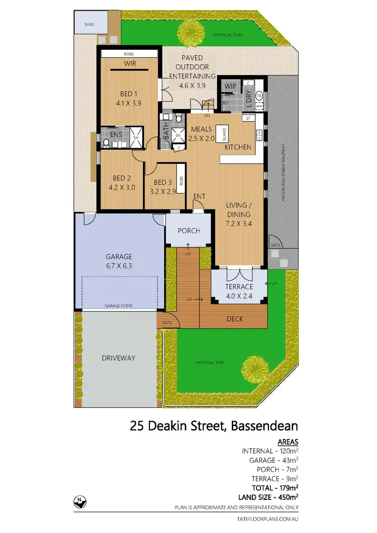 Floorplan of Homely house listing, 25 Deakin Street, Bassendean WA 6054