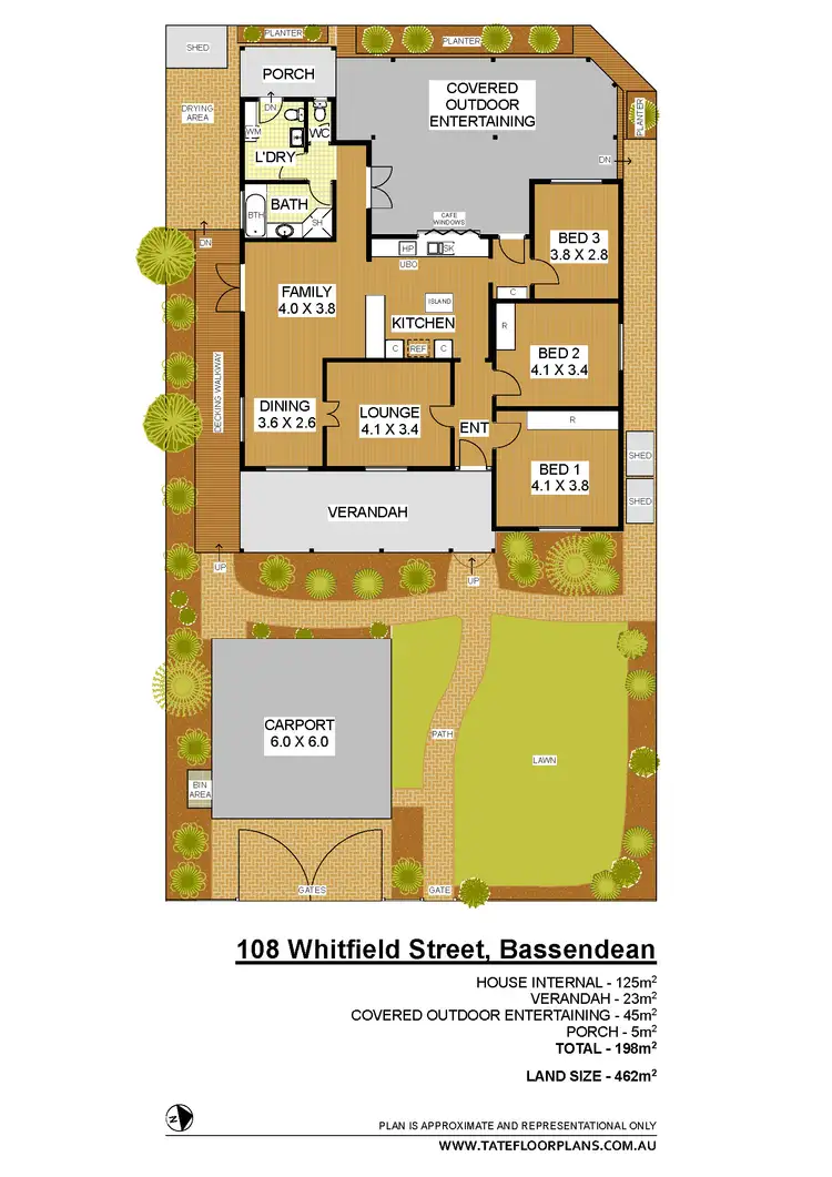 Floorplan of Homely house listing, 108 Whitfield Street, Bassendean WA 6054