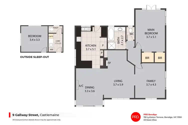 Floorplan of Homely house listing, 9 Gallway Street, Castlemaine VIC 3450