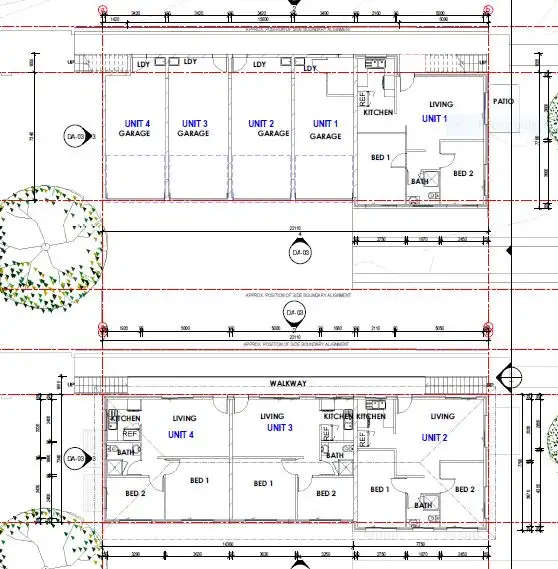 Floorplan of Homely block of units listing, 1-4/16 Sapsford Street, Northgate QLD 4013