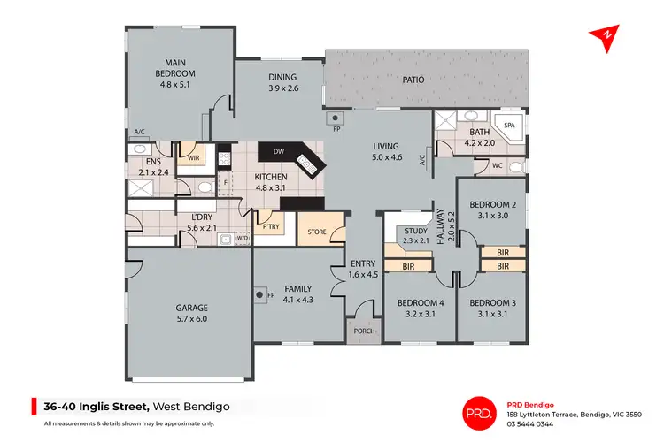Floorplan of Homely house listing, 36-40 Inglis Street, West Bendigo VIC 3550