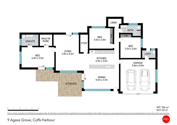 Floorplan of Homely house listing, 9 Agave Grove, Coffs Harbour NSW 2450
