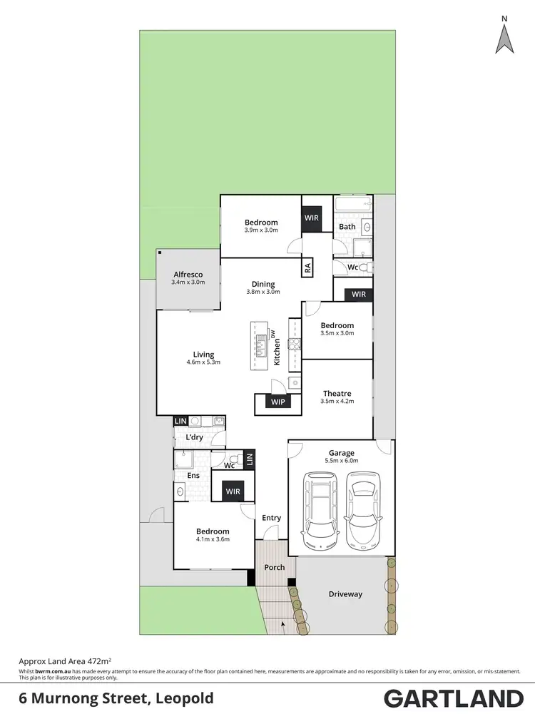 Floorplan of Homely house listing, 6 Murnong Street, Leopold VIC 3224