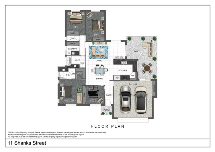 Floorplan of Homely house listing, 11 Shanks Street, Bucasia QLD 4750
