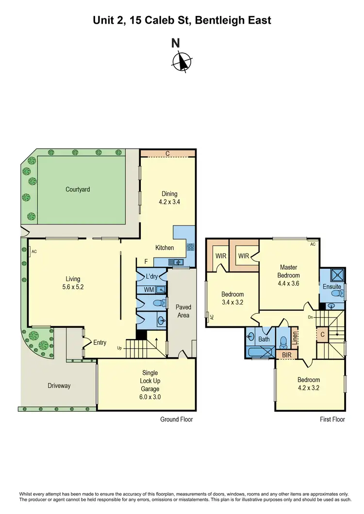Floorplan of Homely townhouse listing, 2/15 Caleb Street, Bentleigh East VIC 3165