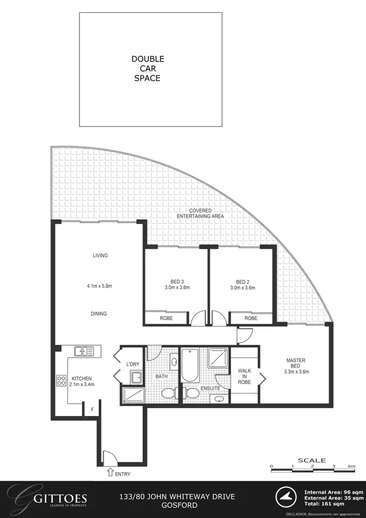 Floorplan of Homely unit listing, 133/80 John Whiteway Drive, Gosford NSW 2250